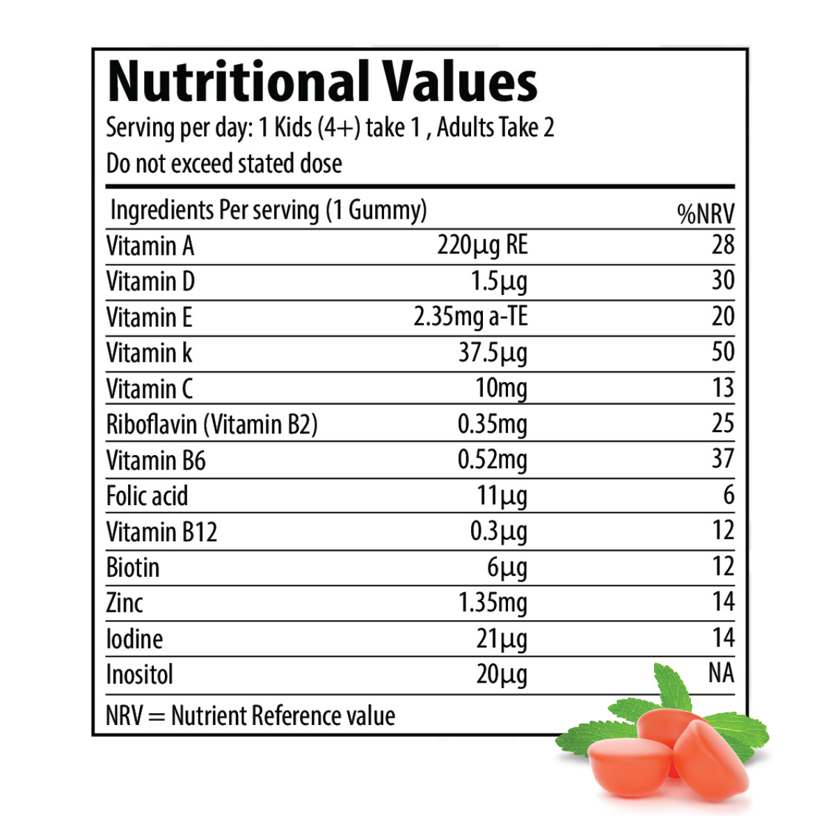 buy vegan vitamin gummies vitamins chewy multivitamins adults gummy for adult multivitamin probiotics orange women support kids active iron men chews chewable mutivitamin 60 count nature a-z complete restored max mini woman minerals one daily Biotin Folic Acid Vitamin A Vitamin B2 Vitamin B6 Vitamin B12 Vitamin C Vitamin D3 Vitamin E Vitamin K2-MK7 Inositol Iodine Zinc