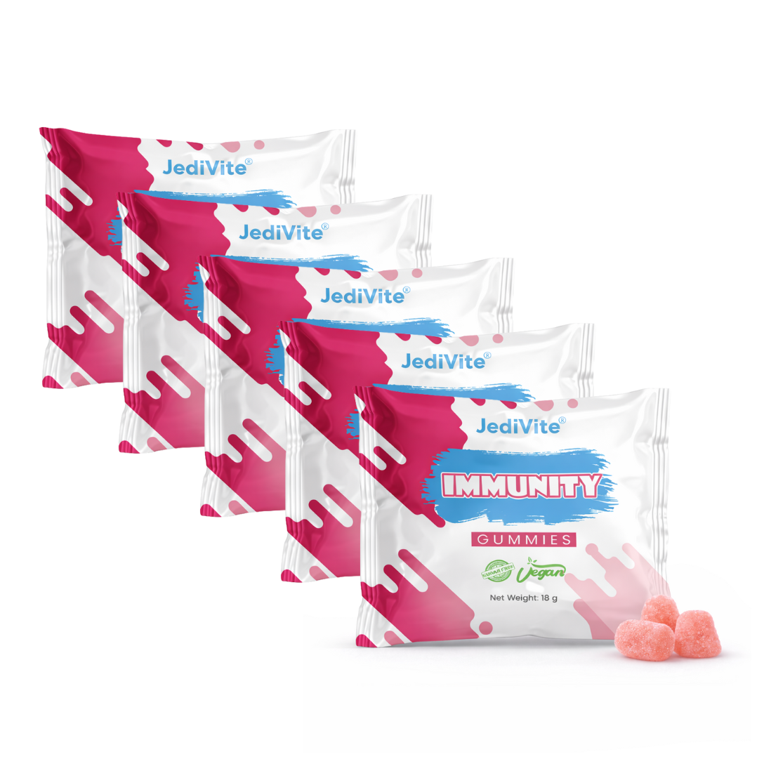 JediVite® Immunity Gummies 5 X Value Pack + Free Teddy bear