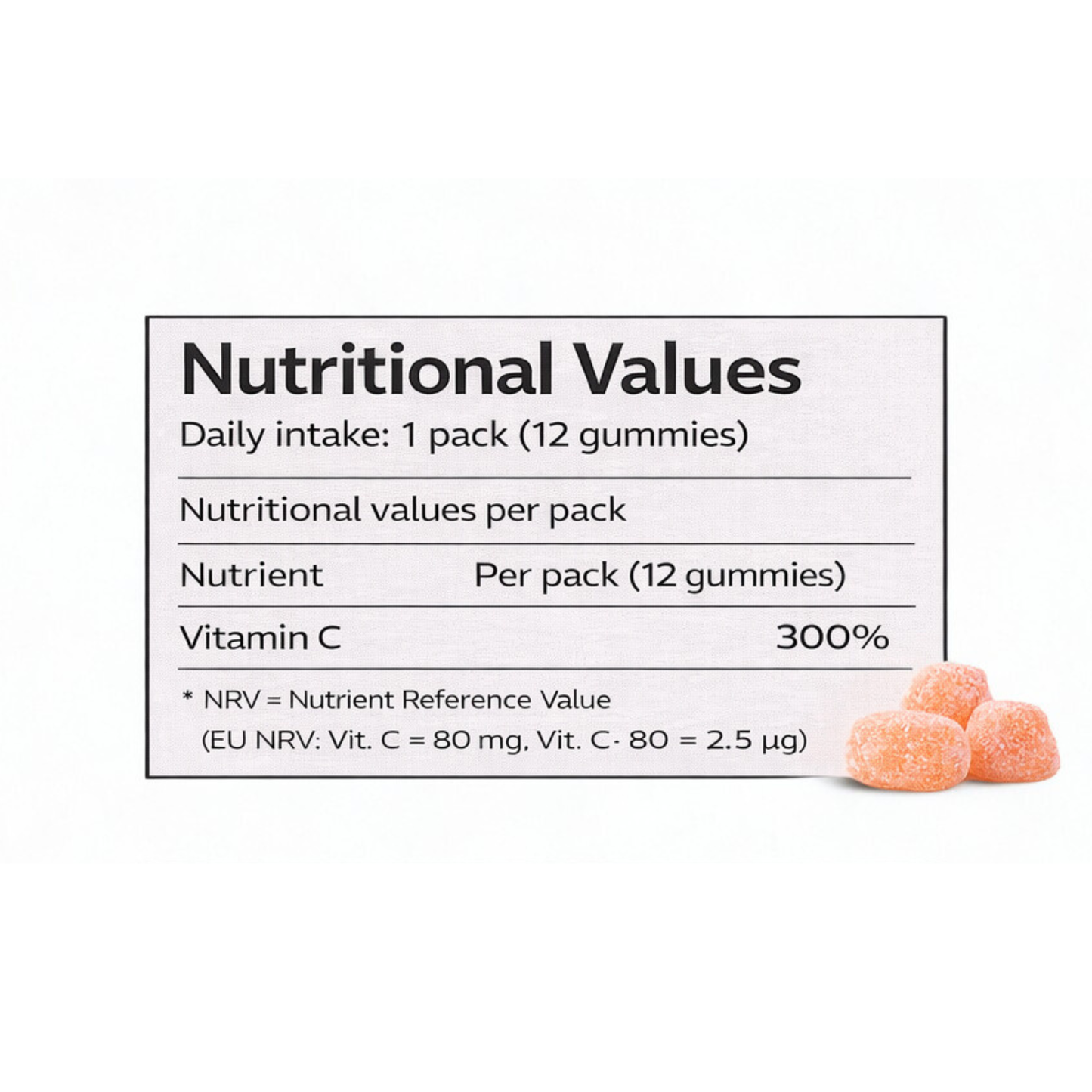 itamin C snoep gummies geschikt voor kinderen en volwassenen